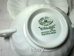 4 Tuscan Whitecliffe Dover Cream Handle Soup Bowls & 12 Soup Saucers -free Ship