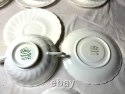 4 Tuscan Whitecliffe Dover Cream Handle Soup Bowls & 12 Soup Saucers -free Ship