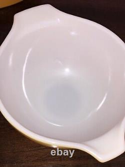 4 Vintage Pyrex Butterfly Gold Sunflower Daisy Cinderella Nesting Mixing Bowl