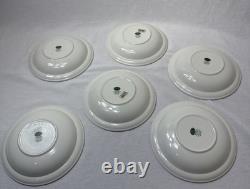 6 Portmeirion Pomona 8 Rimmed Soup Bowls Plum Pear Apple Cherry Peach Apricot