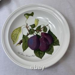 6 Portmeirion Pomona 8 Rimmed Soup Bowls Plum Pear Apple Cherry Peach Apricot