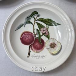 6 Portmeirion Pomona 8 Rimmed Soup Bowls Plum Pear Apple Cherry Peach Apricot