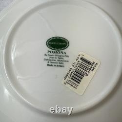 6 Portmeirion Pomona 8 Rimmed Soup Bowls Plum Pear Apple Cherry Peach Apricot