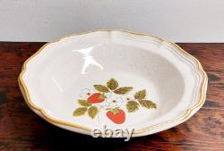 6 Vintage Mikasa Strawberry Festival EB 801 serving bowls and butter dish bundle