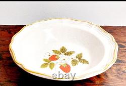 6 Vintage Mikasa Strawberry Festival EB 801 serving bowls and butter dish bundle