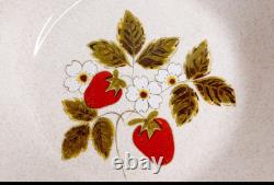 6 Vintage Mikasa Strawberry Festival EB 801 serving bowls and butter dish bundle