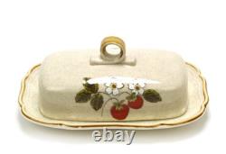 6 Vintage Mikasa Strawberry Festival EB 801 serving bowls and butter dish bundle