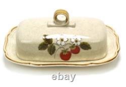 6 Vintage Mikasa Strawberry Festival EB 801 serving bowls and butter dish bundle