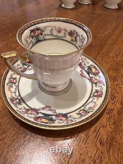 7 Piece Tea Set Mini Bone China Thomas Briarcliff Bavaria Antique Floral + Plate