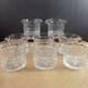 8 Antique Anglo Irish Cut Glass Wine Rinser Bowls