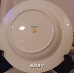 8 Cobalt Blue English Copeland Spode Burley & Co Chicago Soup Bowls Bouquet