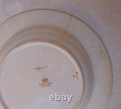 8 Cobalt Blue English Copeland Spode Burley & Co Chicago Soup Bowls Bouquet