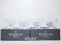 8 Fine WATERFORD Crystal Colleen Cut Dessert Grapefruit Bowls In Original Box