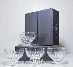 8 Fine WATERFORD Crystal Colleen Cut Dessert Grapefruit Bowls In Original Box