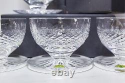 8 Fine WATERFORD Crystal Colleen Cut Dessert Grapefruit Bowls In Original Box