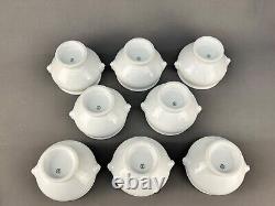 8 Limoges France White Porcelain Lion Head Soup Bowl 4 5/8 Mint