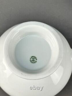 8 Limoges France White Porcelain Lion Head Soup Bowl 4 5/8 Mint