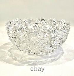 9 Diameter Antique Edwardian American Brilliant Period ABP Bowl