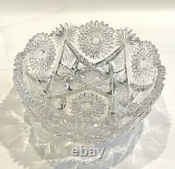 9 Diameter Antique Edwardian American Brilliant Period ABP Bowl