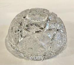 9 Diameter Antique Edwardian American Brilliant Period ABP Bowl