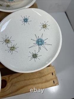 9 Piece Set Vintage Franciscan Pottery Starburst Atomic MCM