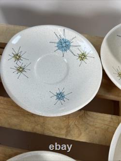 9 Piece Set Vintage Franciscan Pottery Starburst Atomic MCM