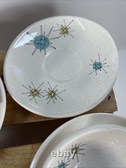 9 Piece Set Vintage Franciscan Pottery Starburst Atomic MCM