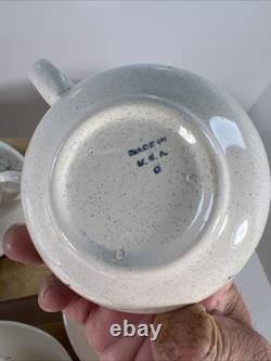 9 Piece Set Vintage Franciscan Pottery Starburst Atomic MCM