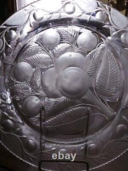 ABP PAIRPOINT Tuthill Cut Glass Intaglio No. 0134 BAKED APPLE 13 Dish Platter