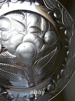 ABP PAIRPOINT Tuthill Cut Glass Intaglio No. 0134 BAKED APPLE 13 Dish Platter