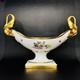 ALKA Alboth & Kaiser Serving Center Dish Gold Gilded Swan Floral Germany 13