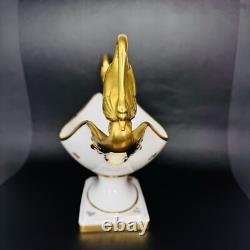 ALKA Alboth & Kaiser Serving Center Dish Gold Gilded Swan Floral Germany 13