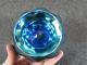 ANTIQUE signed STEUBEN BLUE AURENE ART GLASS BOWL, 5 DIAMETER