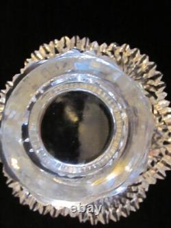 American Brilliant 9x 9 Cut Glass Egg Nog/Punch Bowl 2 Piece Set LOVELY