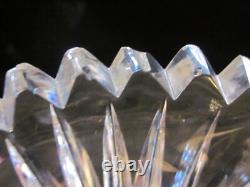 American Brilliant 9x 9 Cut Glass Egg Nog/Punch Bowl 2 Piece Set LOVELY