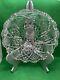 American Brilliant Cut Glass (ABP) 10 Deep Cut Small &Tiny Hobstars Fruit Bowl