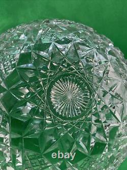 American Brilliant Cut Glass (ABP) 10 Deep Cut Small &Tiny Hobstars Fruit Bowl