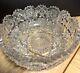 American Brilliant Cut Hunt Glass Co Punch Bowl Royal Pattern Sparkles Nice