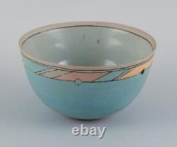 Ane-Katrine von Bülow, Danish contemporary ceramicist. Bowl in turquoise