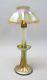 Antique 12.5 SIGNED TIFFANY FAVRILE Art Glass Candle Lamp c. 1900 antique