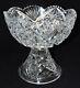 Antique American Brilliant Period ABP Cut Glass Punch Eggnog Serving Bowl