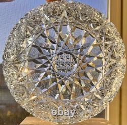Antique American Brilliant Period Cut Glass Crystal 8 Bowl Ships Free