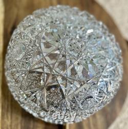 Antique American Brilliant Period Cut Glass Crystal 8 Bowl Ships Free