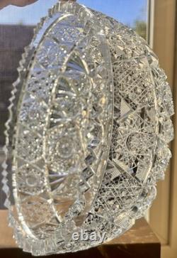 Antique American Brilliant Period Cut Glass Crystal 8 Bowl Ships Free