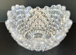 Antique American Brilliant Period Cut Glass Harvard Pattern Bowl