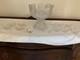 Antique American Brilliant cut glass punch bowl, cups and laddle