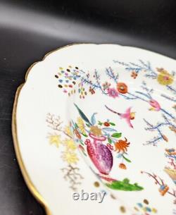 Antique Coalport Kakiemon Style Banded Hedge Chinoiserie Rimmed Soup Bowl 10