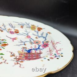 Antique Coalport Kakiemon Style Banded Hedge Chinoiserie Rimmed Soup Bowl 10