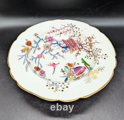 Antique Coalport Kakiemon Style Banded Hedge Chinoiserie Rimmed Soup Bowl 10