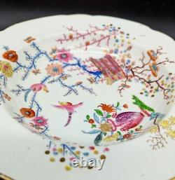Antique Coalport Kakiemon Style Banded Hedge Chinoiserie Rimmed Soup Bowl 10